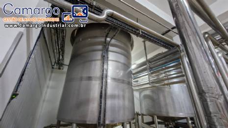 Tanque em inox com isolamento térmico 12.000 litros