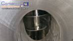 Silo de transferncia com rosca helicoidal transportadora inclinada em inox Maqinox