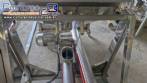 Silo de transferncia com rosca helicoidal transportadora inclinada em inox Maqinox