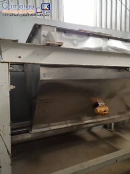 Silo de armazenamento ensacadeira em inox com rosca transportadora sa�da 2000 litros