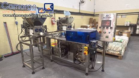 Extrusora envasadora dosadora com embaladora flow pack Milainox ano 2024