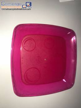 Molde para inje��o prato quadrado descart�vel