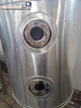 Tanque destilador em inox para 500 L