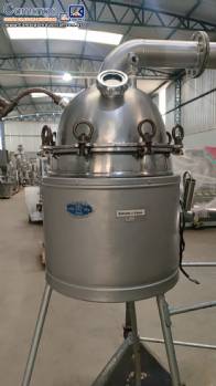 Concentrador extrator destilador á vacuo com condensação em inox para baixos volumes