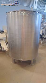 Tanque pulmão isolado 1500 litros em aço inox