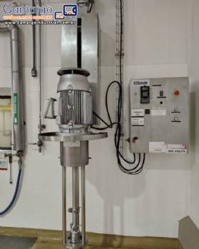 Agitador misturador turbina em aço inox 25 CV Agitador misturador turbina em aço inox 25 CV