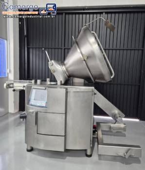 Embutideira à vácuo com torcedor e com tombador elevador Handtmann até 6.000 kg por hora Embutideira à vácuo com torcedor e com tombador elevador Handtmann até 6.000 kg por hora