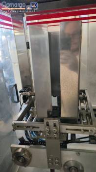 Empacotadora embaladora automática de pipoca de micro ondas saco kraft Maqinox Empacotadora embaladora automática de pipoca de micro ondas saco kraft Maqinox