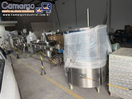 Envasadora dosadora rotativa seladora atuomática para copos potes frascos Milainox para manteiga requeijão Envasadora dosadora rotativa seladora atuomática para copos potes frascos Milainox para manteiga requeijão