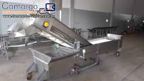 Glaciador glaciadora em inox de pescados peixes frutos do mar Brusinox 1500 kg / h Glaciador glaciadora em inox de pescados peixes frutos do mar Brusinox 1500 kg / h