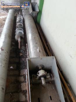 Rosca sem fim encamisada Rosca sem fim encamisada