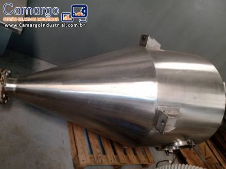 Silo vertical em inox 800 kg Silo vertical em inox 800 kg