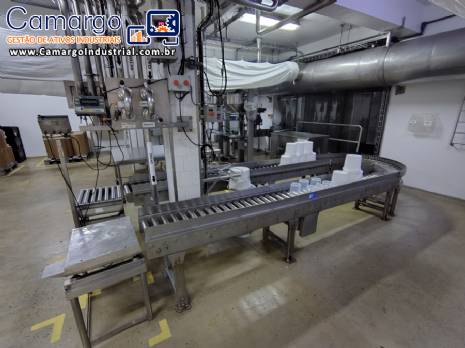 Sistema de envase enchimento envasadora em inox para galões bombonas baldes barricas potes grandes 50 litros Sistema de envase enchimento envasadora em inox para galões bombonas baldes barricas potes grandes 50 litros