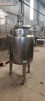 Tanque de agitação misturador encamisado aquecido em inox 170 litros cowles Tanque de agitação misturador encamisado aquecido em inox 170 litros cowles