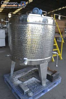 Tanque pasteurizador para iogurtes inox Mirainox 500 litros Tanque pasteurizador para iogurtes inox Mirainox 500 litros